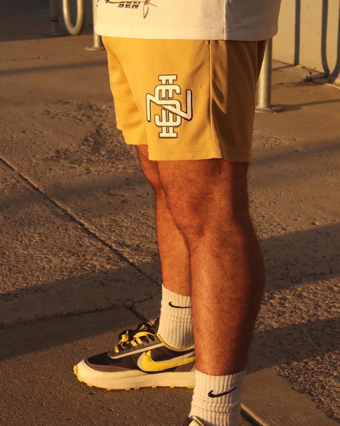 MUSTARD GOLD S2N MESH SHORTS