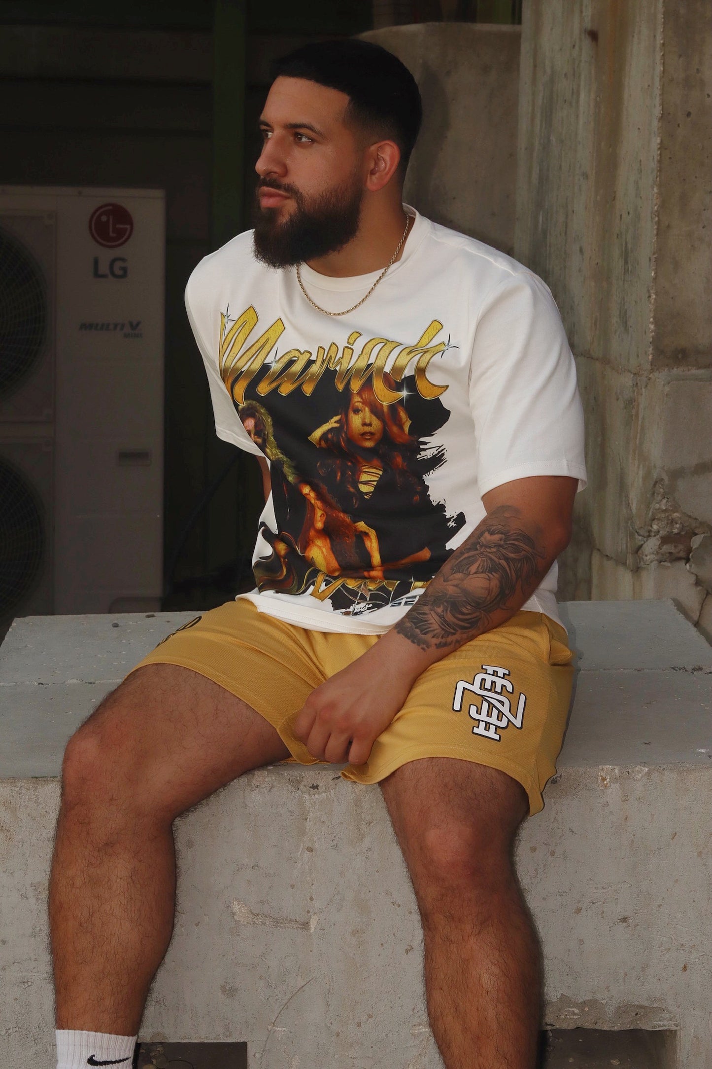 MUSTARD GOLD S2N MESH SHORTS