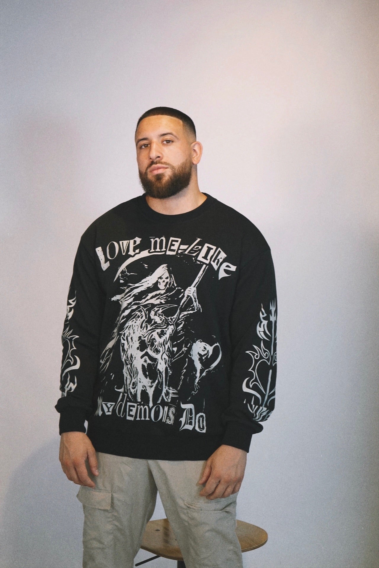 BLACK LMLMDD CREWNECK